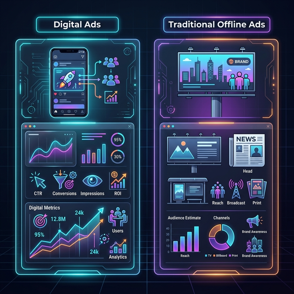 Digital Vs Traditional Advertising Costs