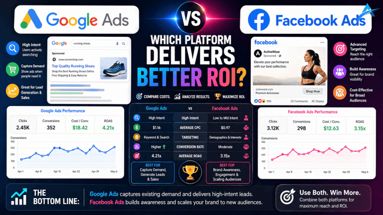 Google Ads vs Facebook Ads: Which Platform Delivers Better ROI?