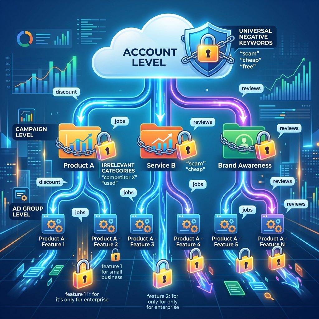 Applying Negative Keywords Account Level