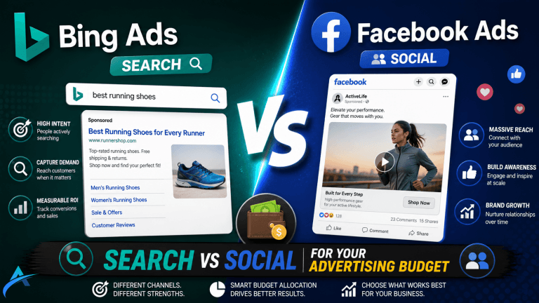 Bing Ads vs Facebook Ads: Search vs Social for Your Advertising Budget