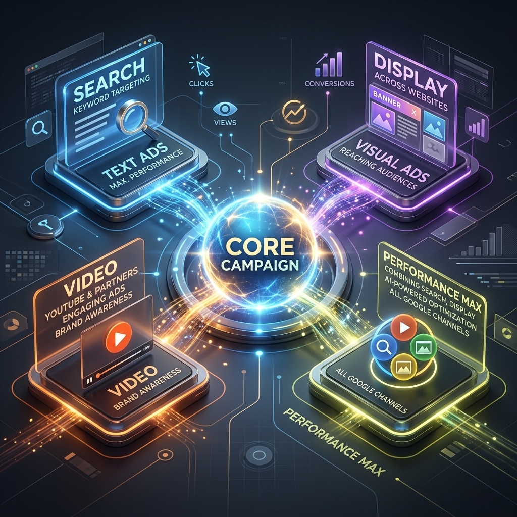 Core Google Ads Campaign Types
