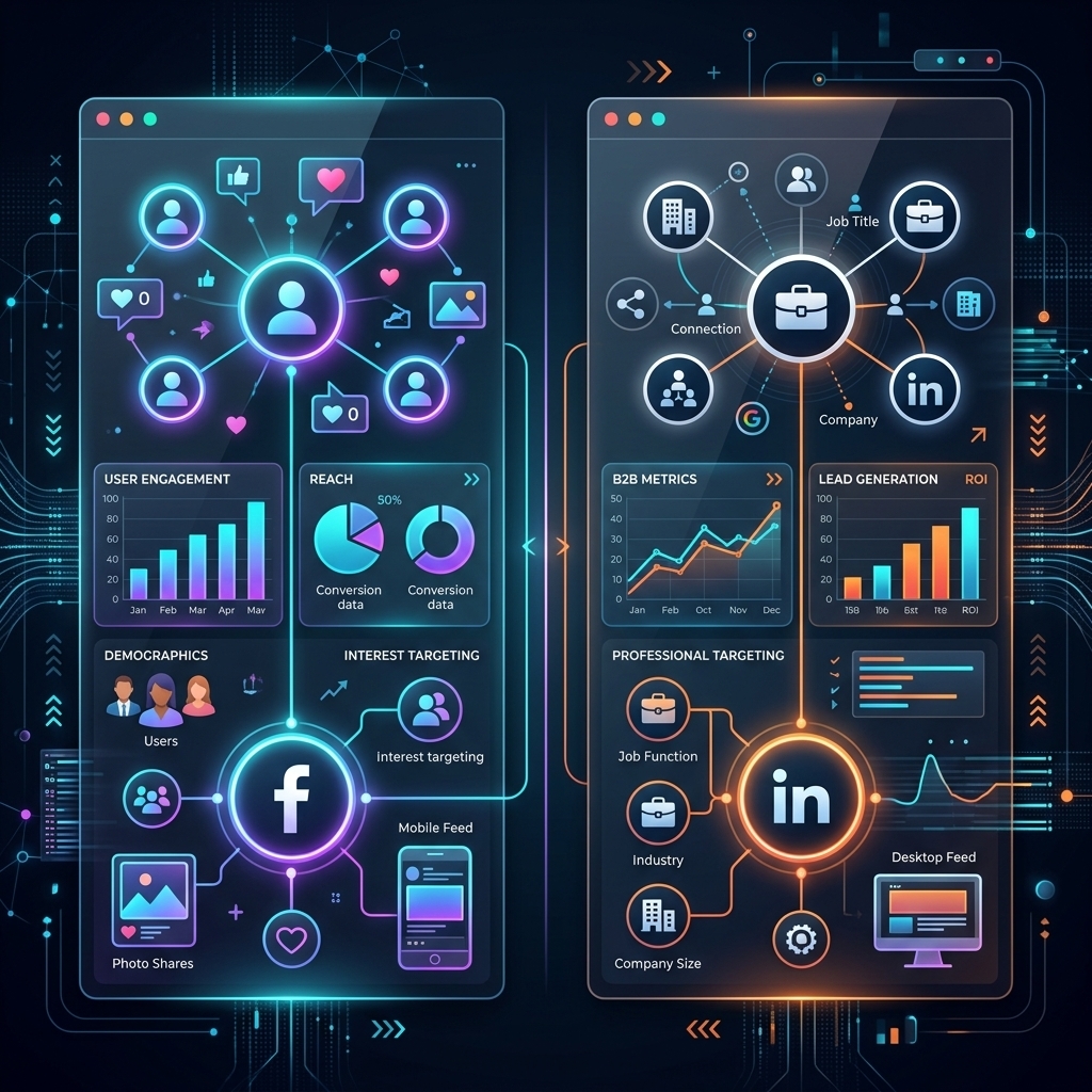 Facebook Ads Vs Linkedin Ads Comparison