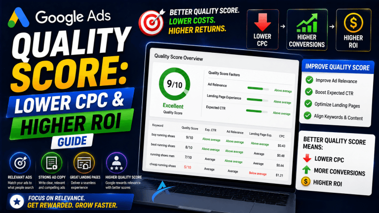 Google Ads Quality Score: Lower CPC & Higher ROI Guide