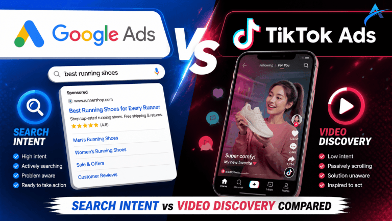 Google Ads vs TikTok Ads: Search Intent vs Video Discovery Compared