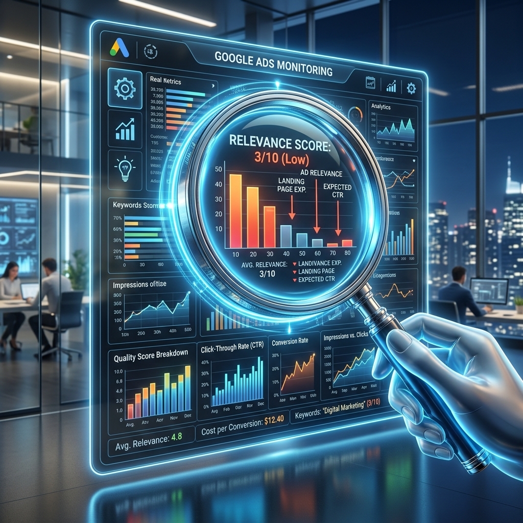 Monitoring Google Ads Relevance Score