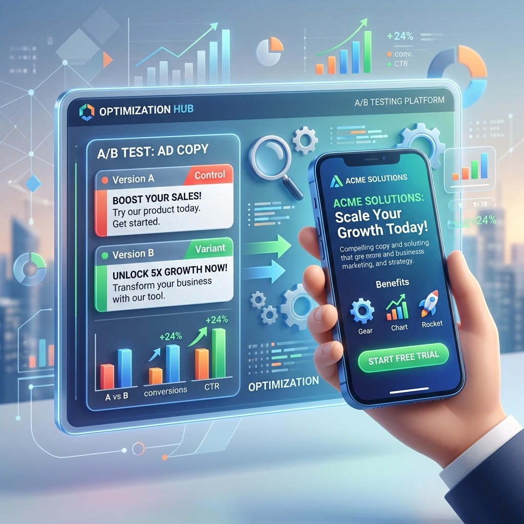 Optimizing Ad Copy Landing Page