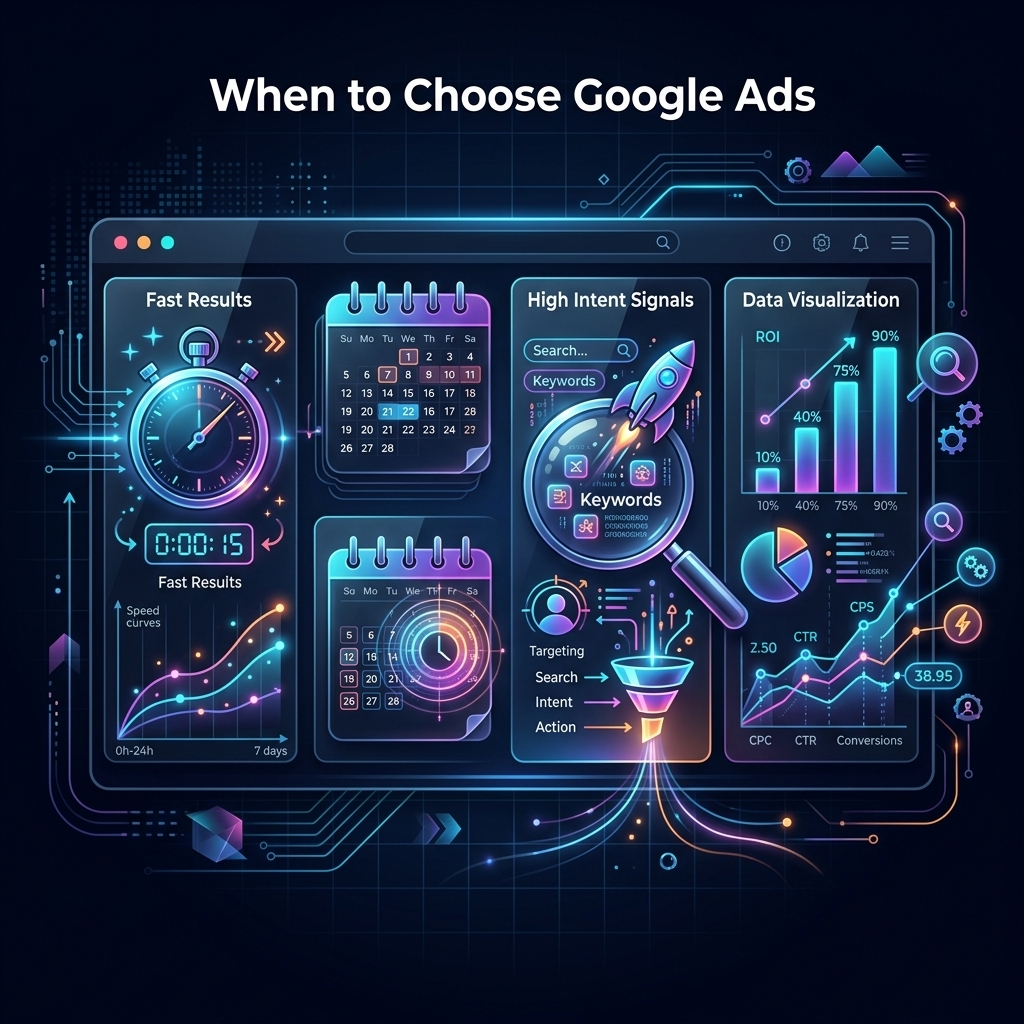 When To Choose Google Ads Over Seo