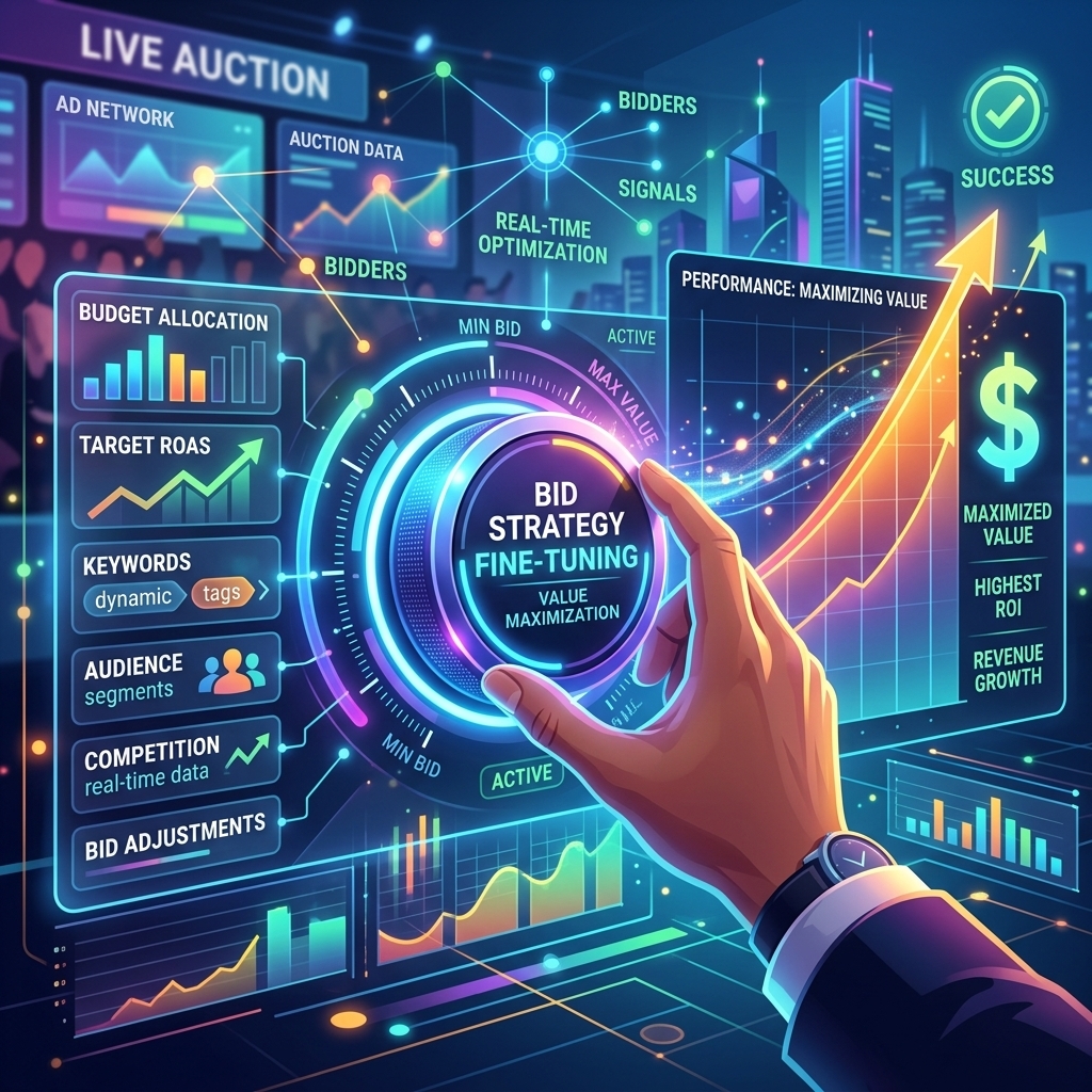 Bid Strategy Maximizing Auction Value