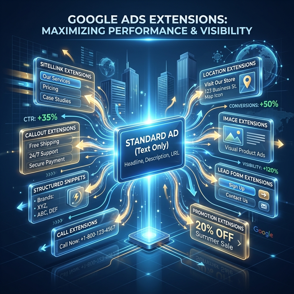 Impact of Google Ads Extensions Performance