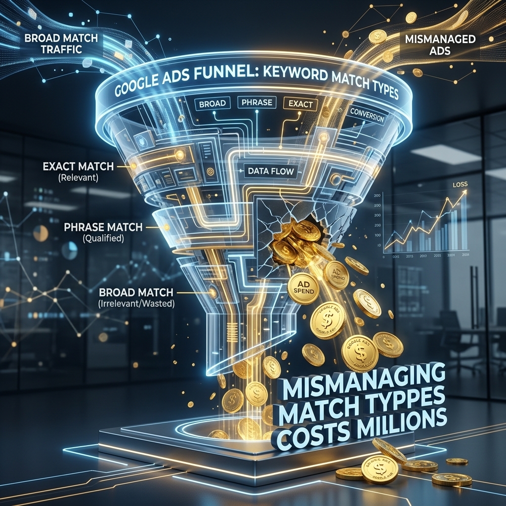 Mismanaging Keyword Match Types