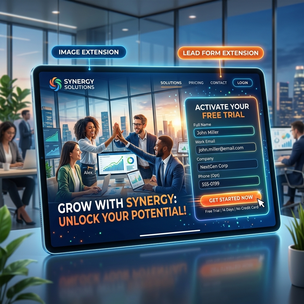 Visual Interactive Assets Image Lead Form